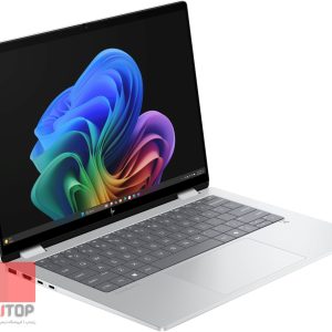 لپ تاپ 14 اینچی HP مدل Omnibook X Flip 14-fm0 رخ چپ نقره ای