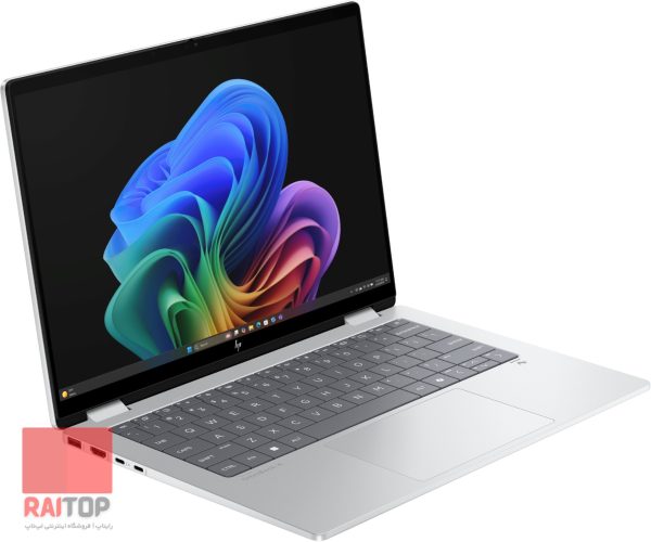 لپ تاپ 14 اینچی HP مدل Omnibook X Flip 14-fm0 رخ چپ نقره ای