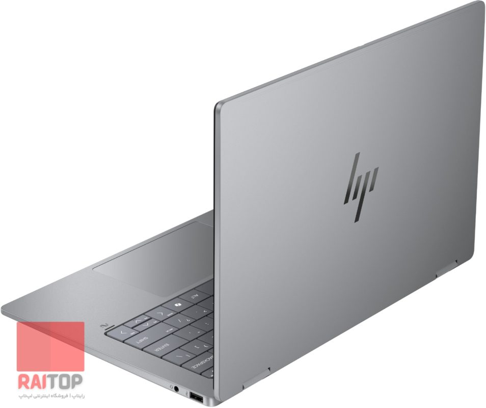 لپ تاپ 14 اینچی HP مدل Omnibook X Flip 14-fm0 پشت راست خاکستری
