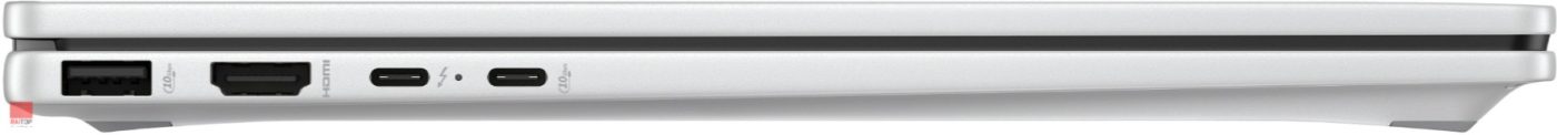 لپ تاپ 14 اینچی HP مدل Omnibook X Flip 14-fm0 پورت های چپ نقره ای