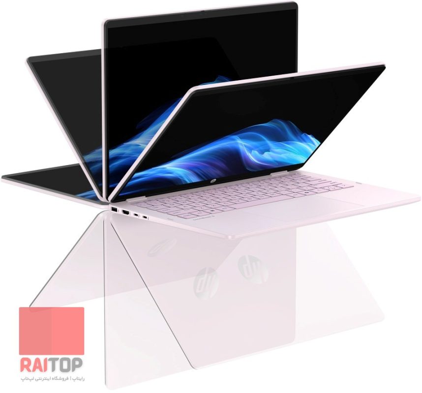 لپ تاپ 14 اینچی 2 در 1 HP مدل Omnibook 5 Flip 14-fp0 صورتی