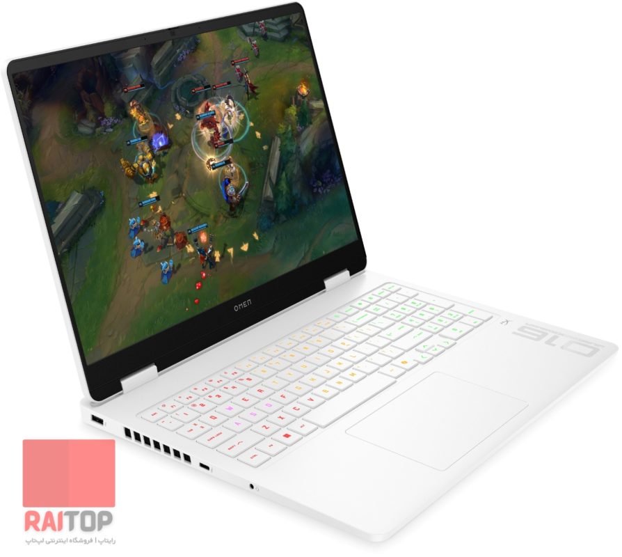 لپ تاپ گیمینگ HP مدل Omen 16-am0 رخ چپ سفید