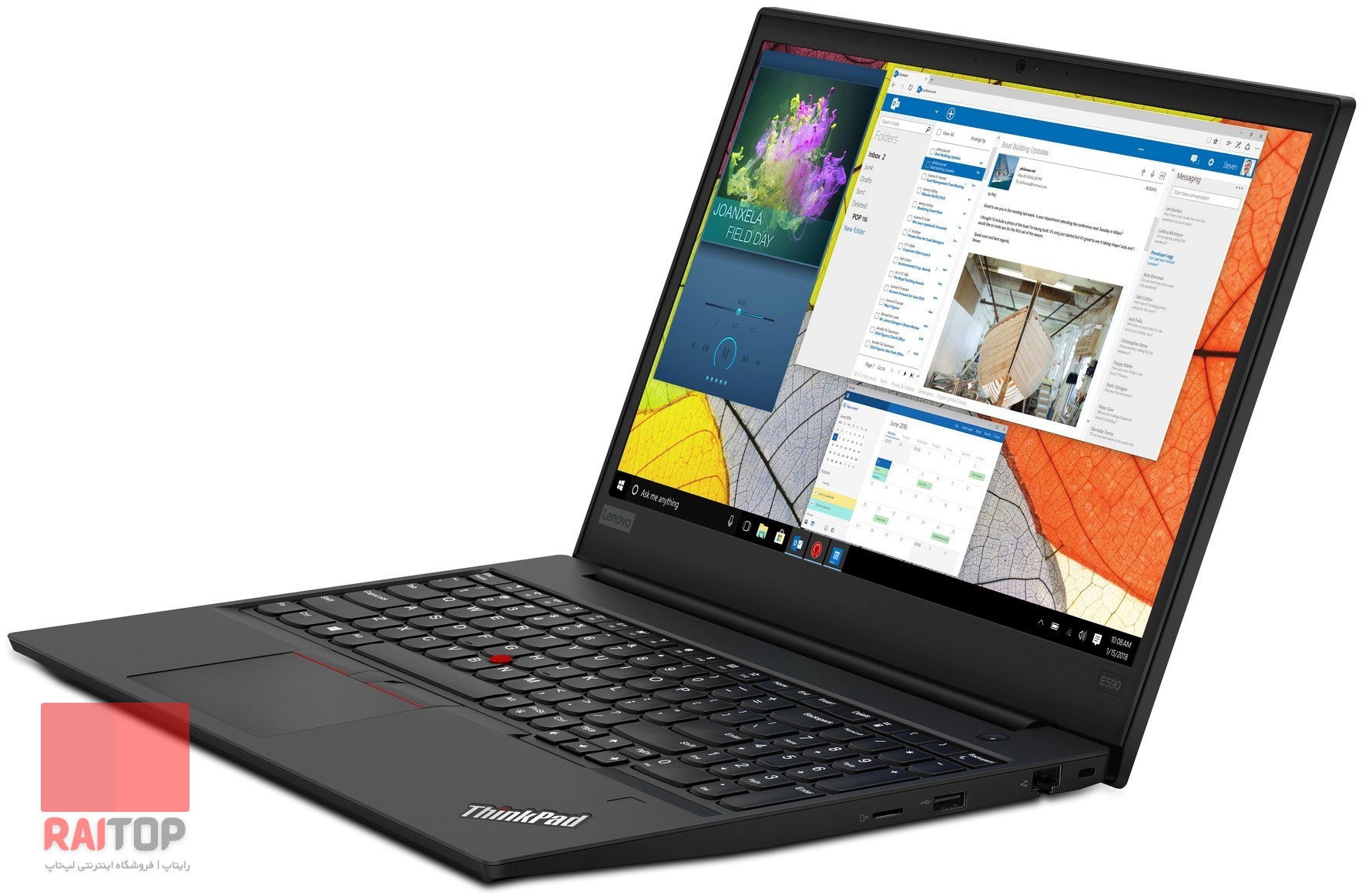 لپ تاپ 15 اینچی Lenovo مدل Thinkpad E590 رخ راست