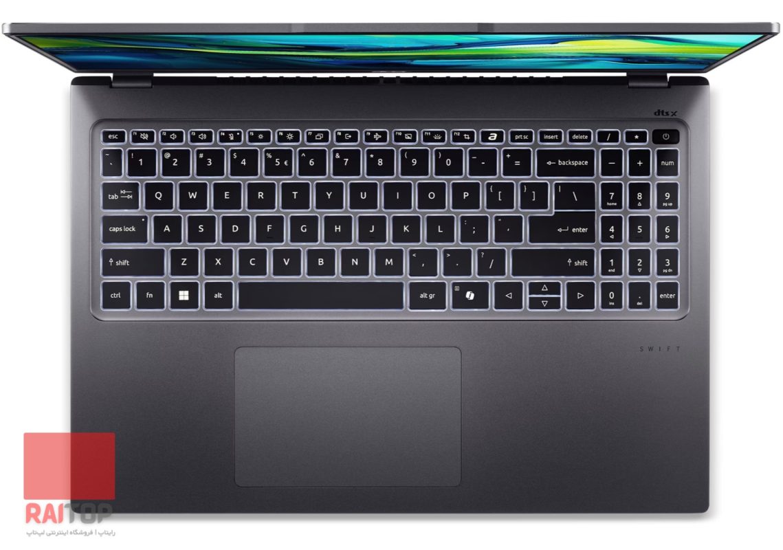 لپ تاپ 16 اینچی Acer مدل Swift Go 16 SFG16-72 کیبرد