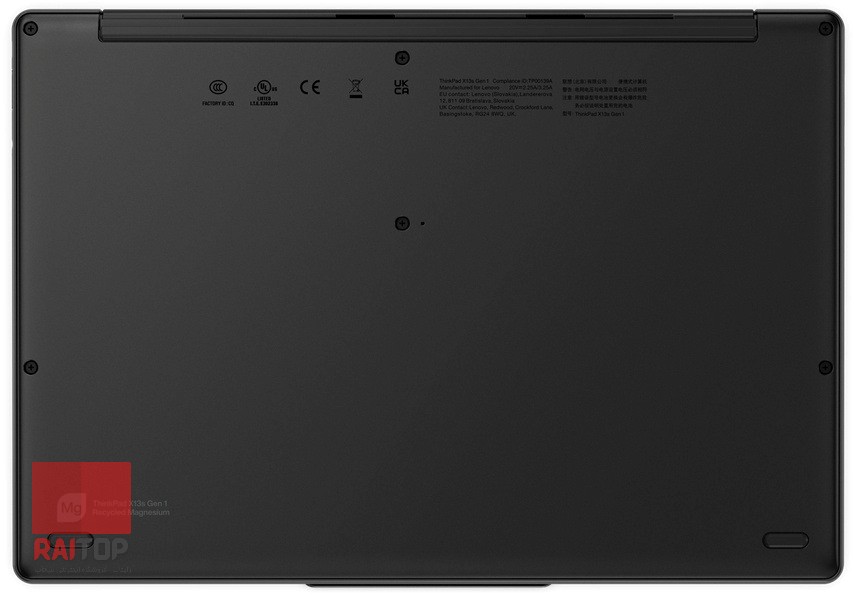 لپ تاپ 13 اینچی Lenovo مدل ThinkPad X13s Gen 1 قاب زیرین