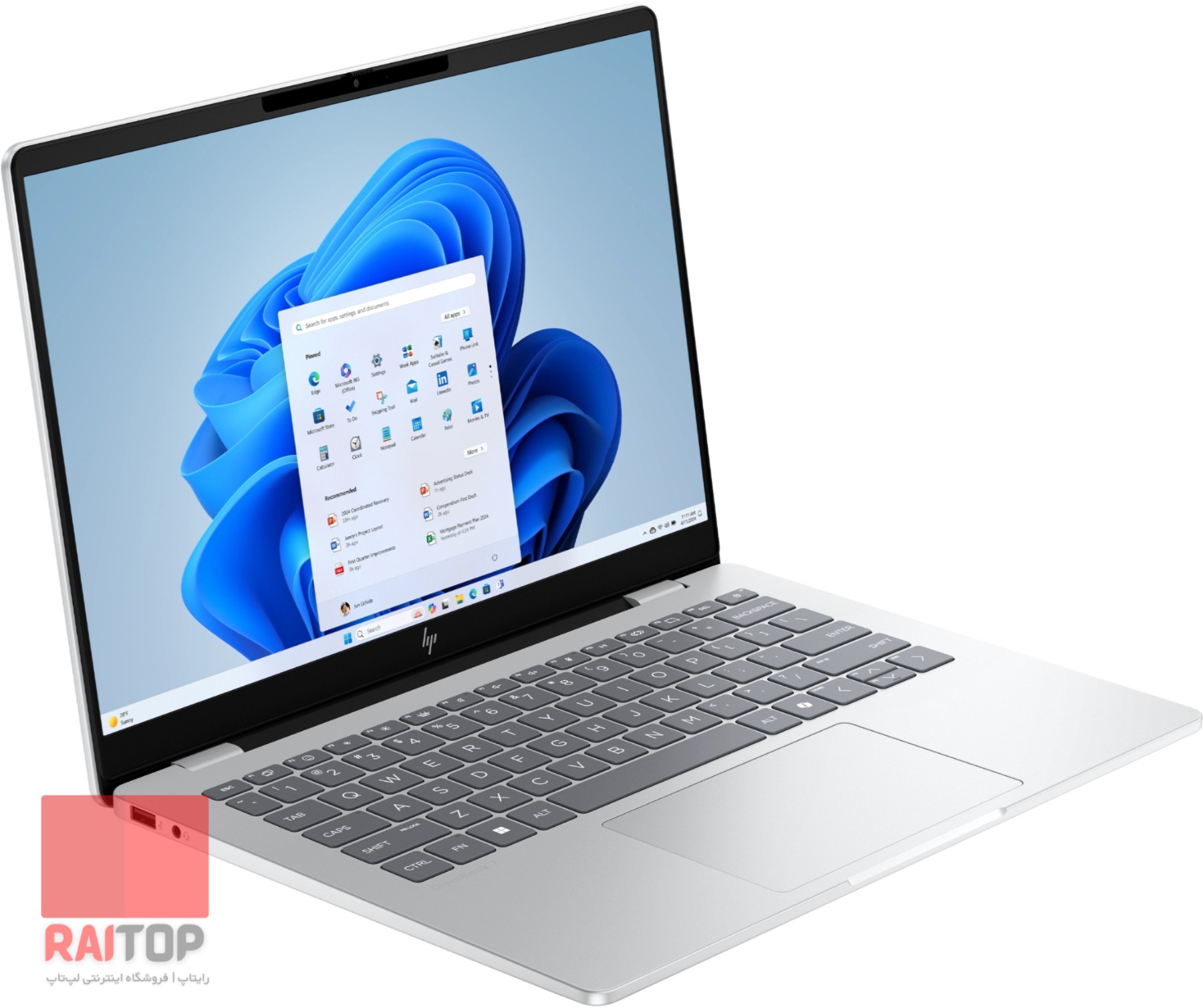 لپ تاپ 14 اینچی HP مدل OmniBook 7 AI 14-fr0 رخ چپ