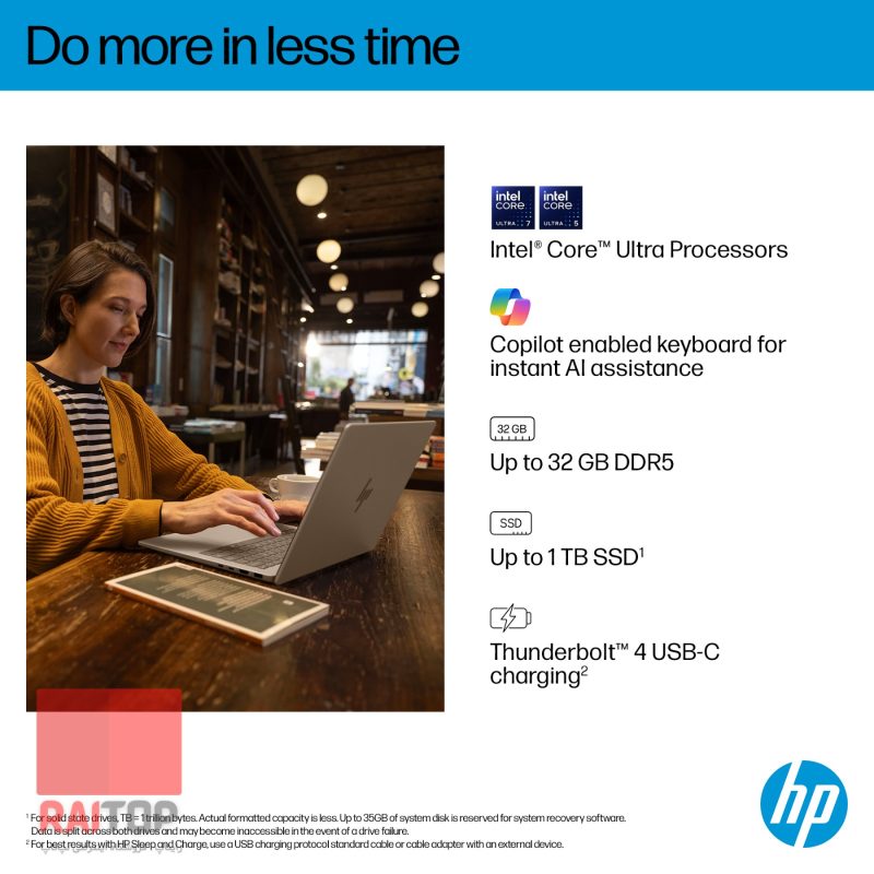 لپ تاپ 14 اینچی HP مدل OmniBook 7 AI 14-fr0 مشخصات فنی