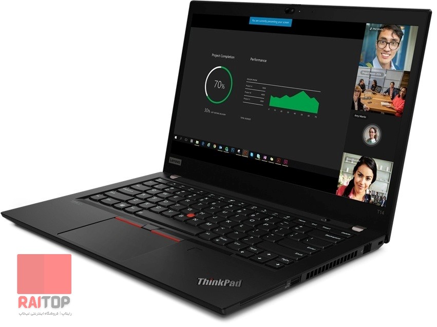 لپ تاپ 14 اینچی Lenovo مدل ThinkPad T14s G2 (Intel) رخ راست