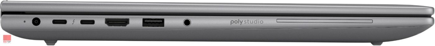 لپ تاپ 16 اینچی HP مدل ZBook X G1i پورت های چپ