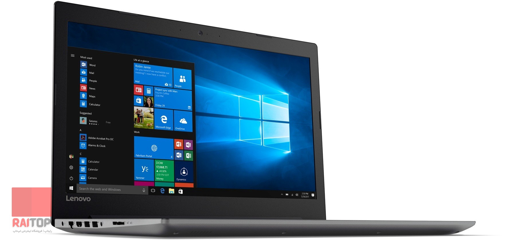 لپ تاپ 15 اینچی Lenovo مدل IdeaPad 320-15ABR رخ چپ