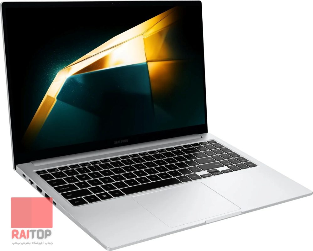 لپ تاپ 15 اینچی Samsung مدل Galaxy Book4 رخ چپ نقره ای