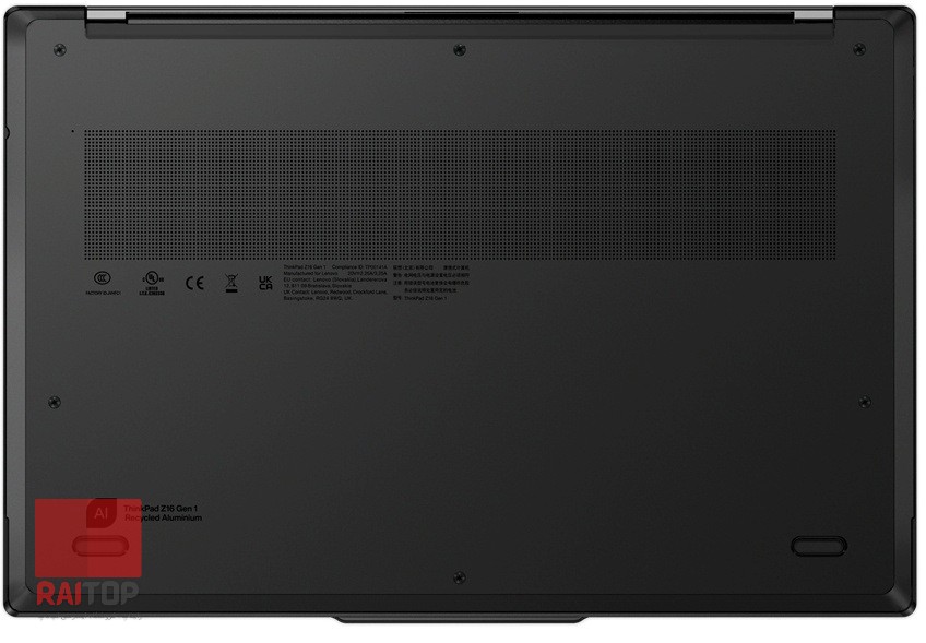 لپ تاپ 16 اینچی Lenovo مدل ThinkPad Z16 Gen 1 قاب زیرین