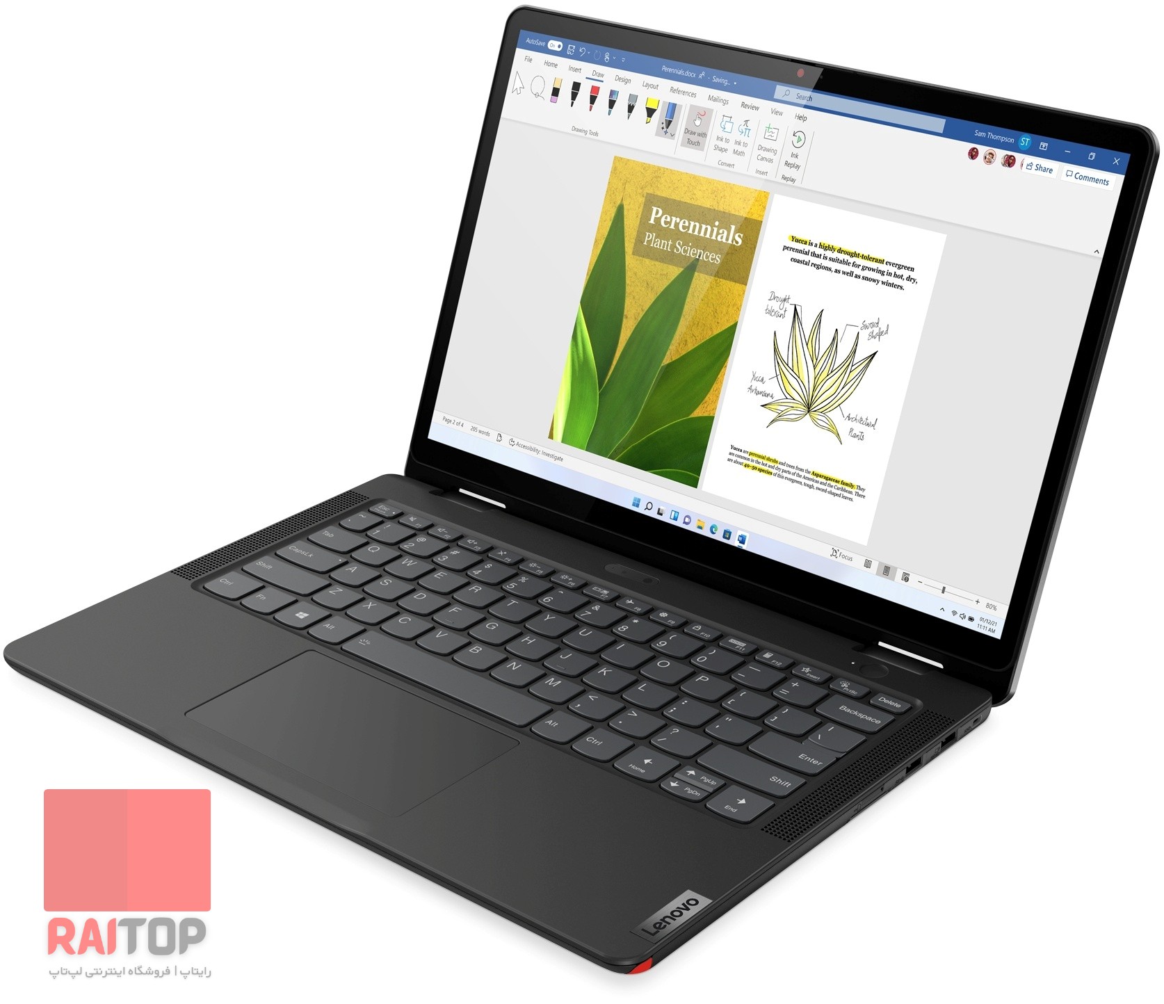لپ تاپ 13 اینچی 2 در 1 Lenovo مدل 13w Yoga رخ راست