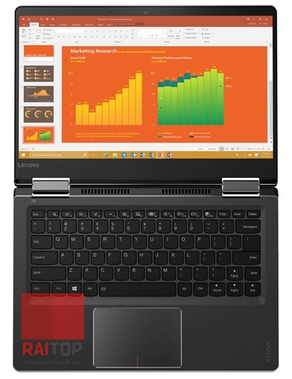 لپ تاپ 14 اینچی Lenovo مدل Yoga 710 کیبرد مشکی