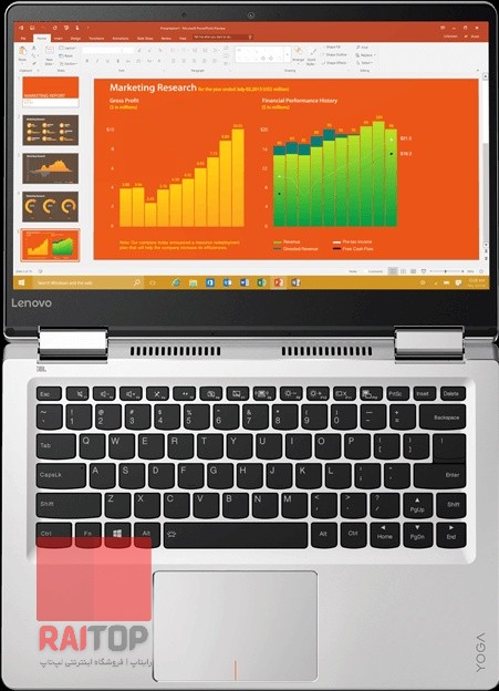 لپ تاپ 14 اینچی Lenovo مدل Yoga 710 کیبرد