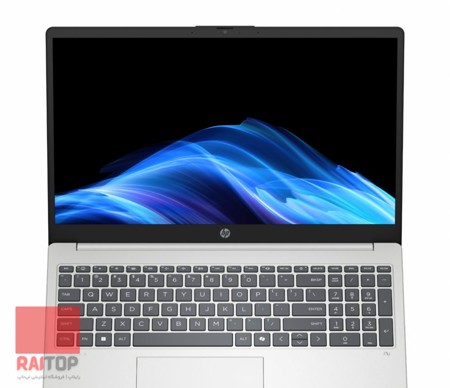 لپ تاپ 15 اینچی HP مدل OmniBook 3 15-fn0 رو به رو باز