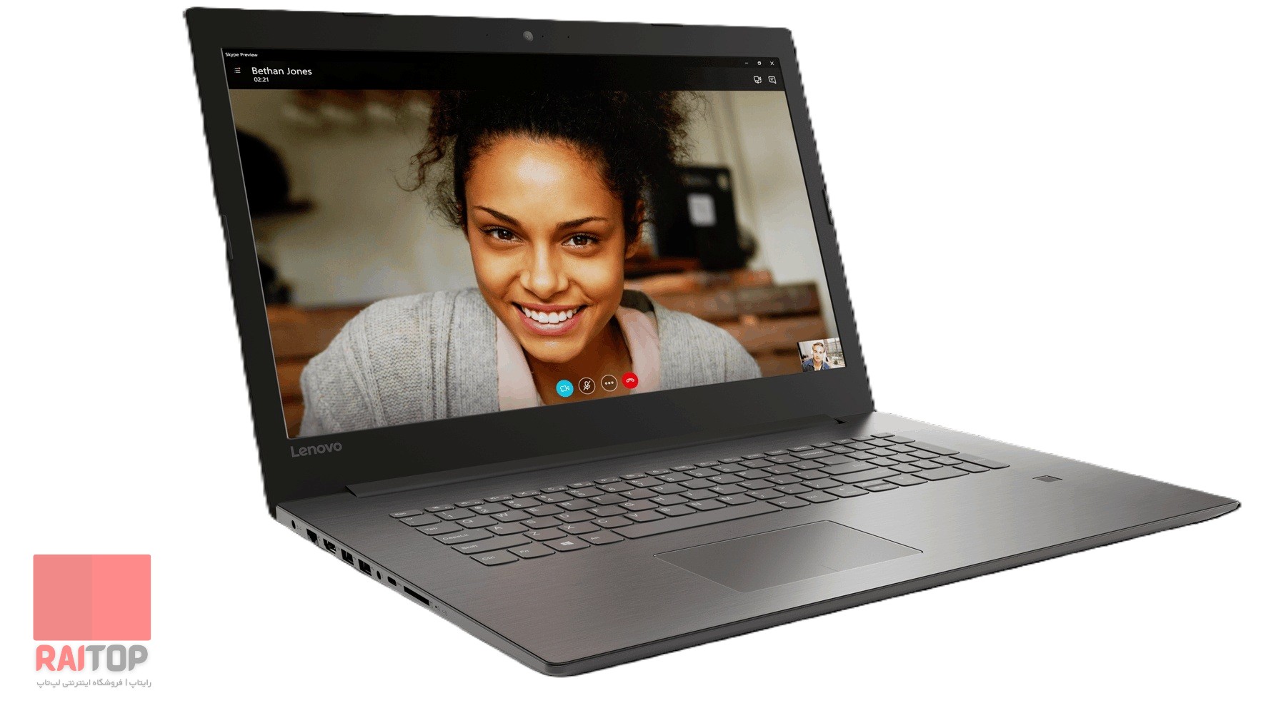 لپ تاپ 17 اینچی Lenovo مدل Ideapad 320-17IKB رخ چپ
