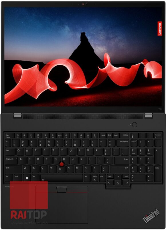 لپ تاپ 16 اینچی Lenovo مدل ThinkPad T16 Gen 2 مقابل کیبرد
