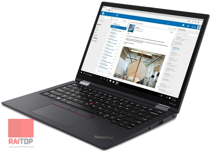 لپ تاپ Lenovo مدل ThinkPad X13 Yoga Gen 2 (Intel) رخ راست
