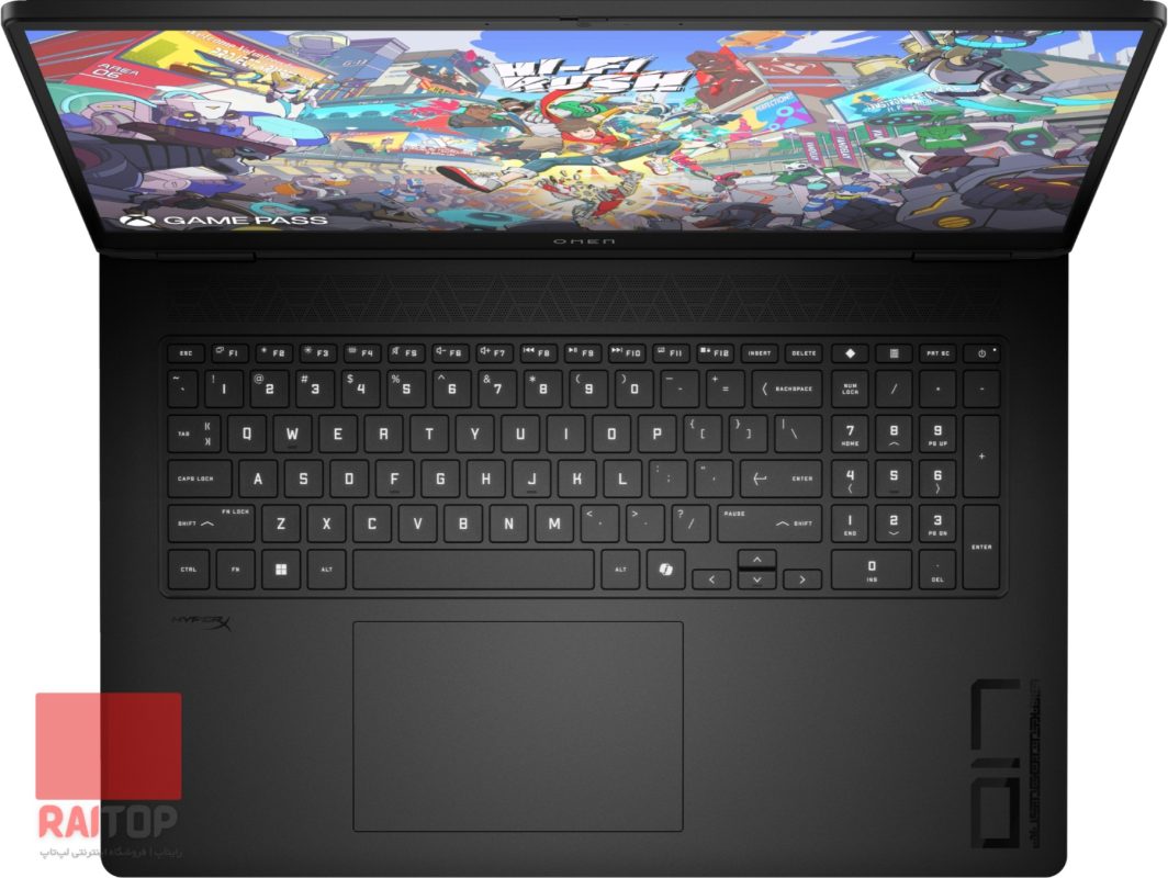 لپ تاپ گیمینگ 17 اینچی HP مدل Omen 17-db0 کیبرد