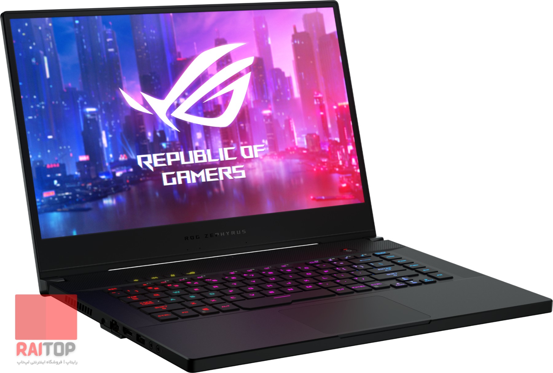لپ تاپ 15 اینچی گیمینگ Asus مدل ROG Zephyrus S GX502 رخ چپ