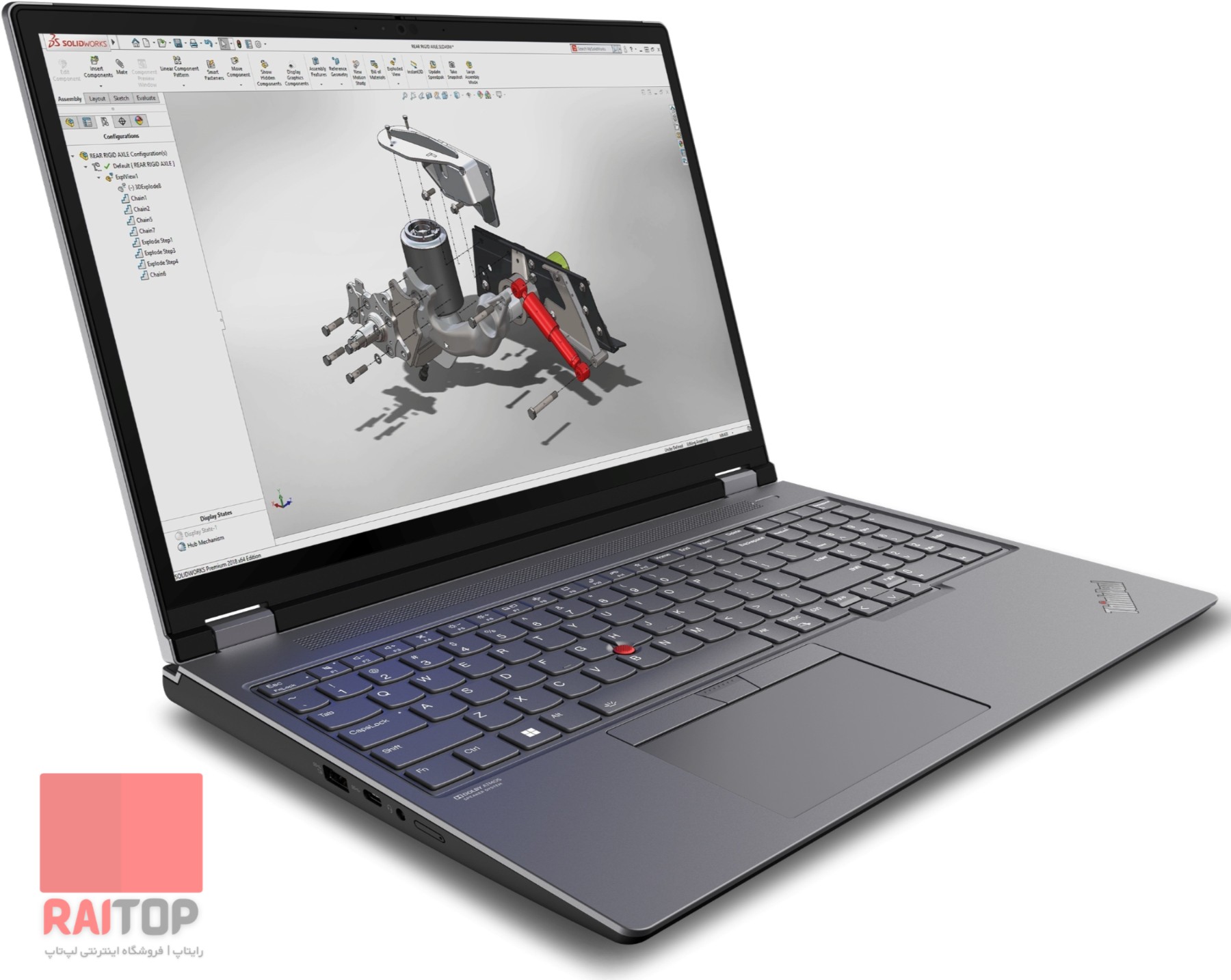 لپ تاپ 16 اینچی Lenovo مدل ThinkPad P16 Gen 2 رخ چپ