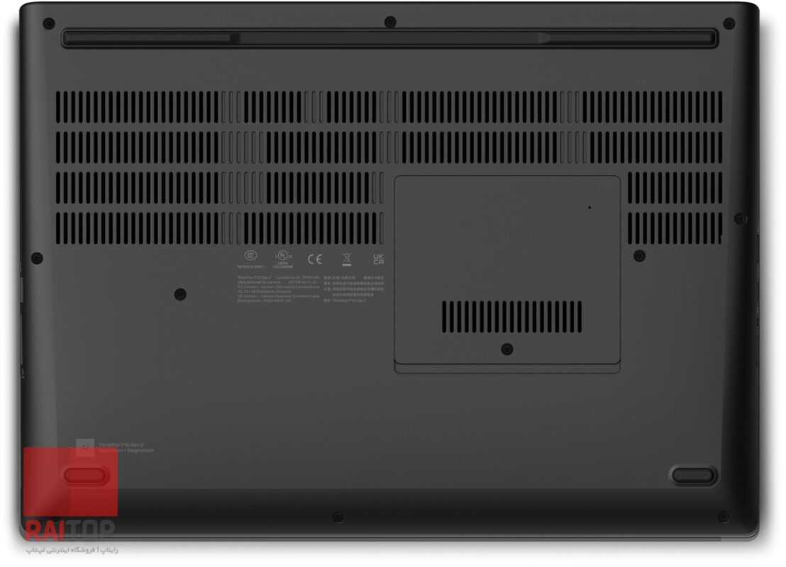 لپ تاپ 16 اینچی Lenovo مدل ThinkPad P16 Gen 2 قاب زیرین