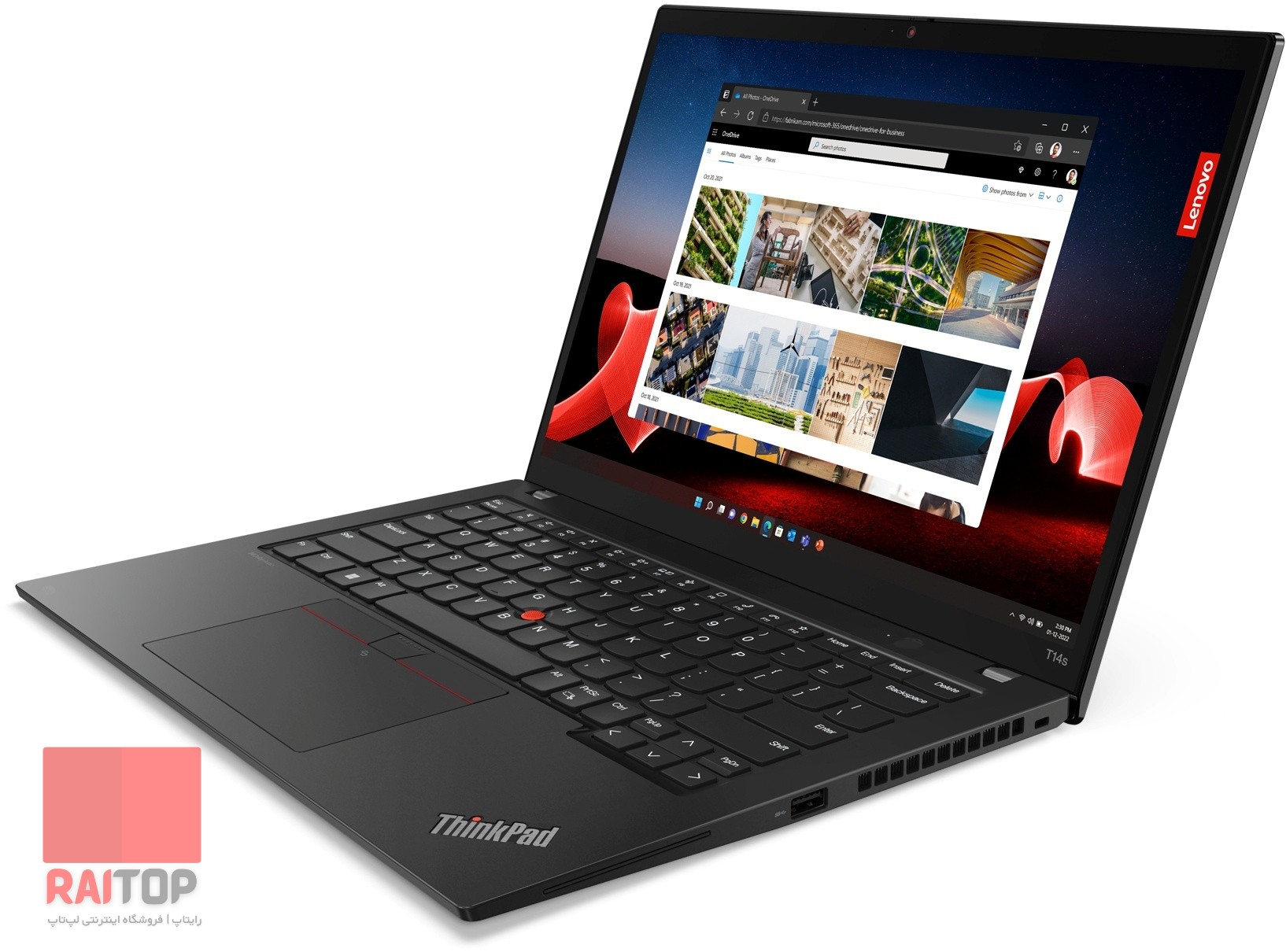 لپ تاپ 14 اینچی Lenovo مدل ThinkPad T14s G3 (Intel) رخ راست