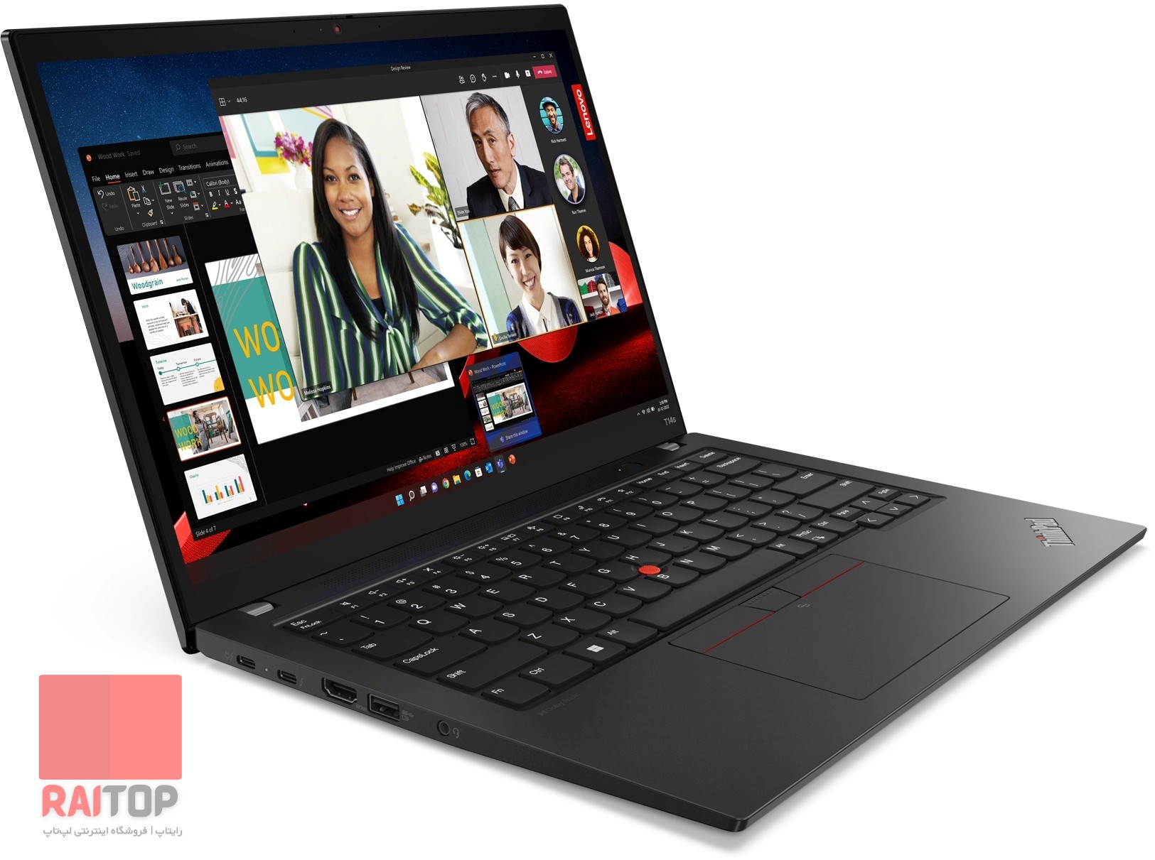 لپ تاپ 14 اینچی Lenovo مدل ThinkPad T14s G3 (Intel) رخ چپ