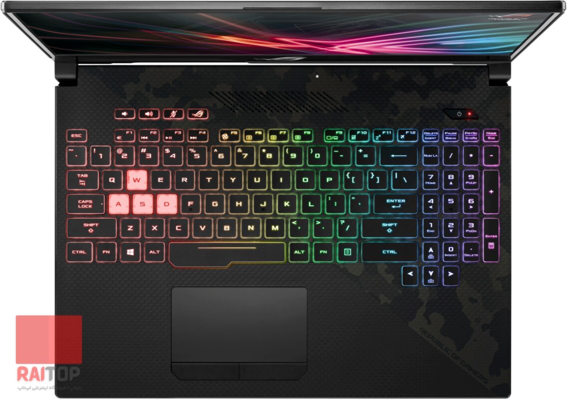 لپ تاپ گیمینگ 15 اینچی Asus مدل ROG Strix GL504 کیبرد