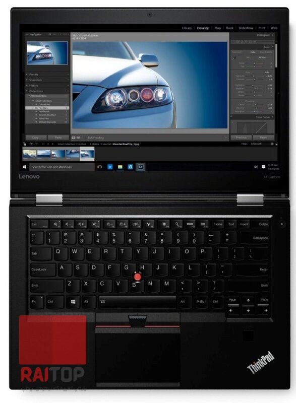لپ تاپ Lenovo مدل Thinkpad X1 Carbon 4th gen رو به رو
