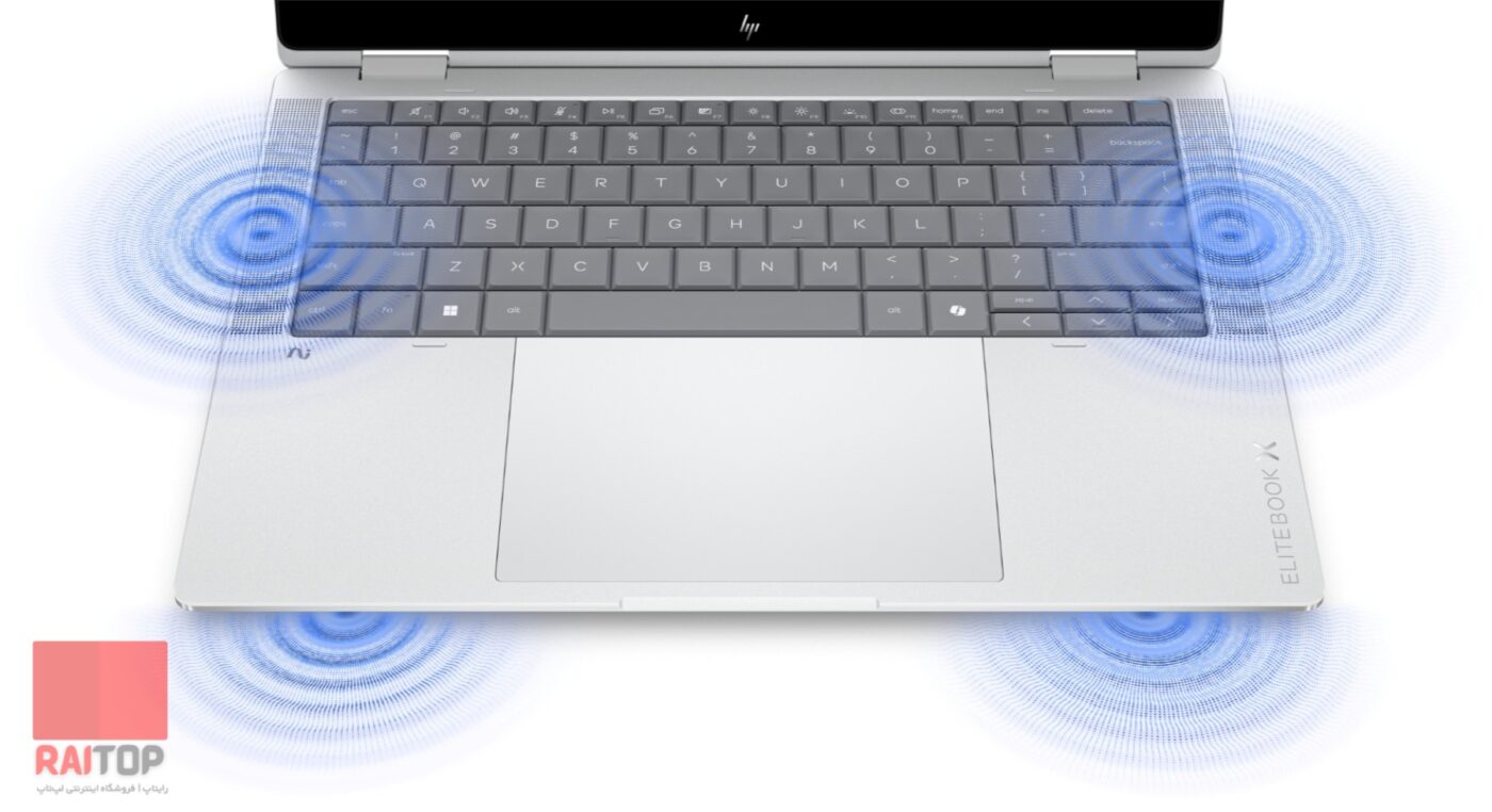 لپ تاپ 14 اینچی 2 در 1 HP مدل EliteBook X Flip G2i اسپیکر ها نقره ای