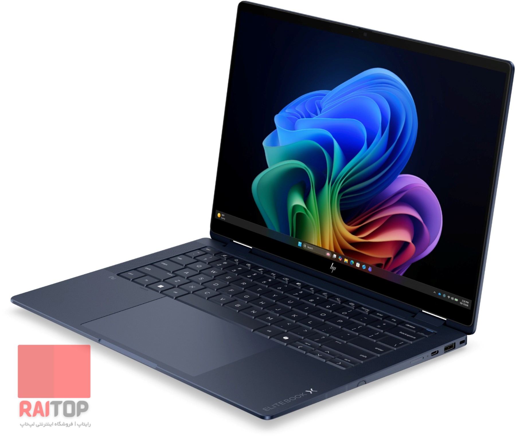 لپ تاپ 14 اینچی 2 در 1 HP مدل EliteBook X Flip G2i رخ راست سرمه ای