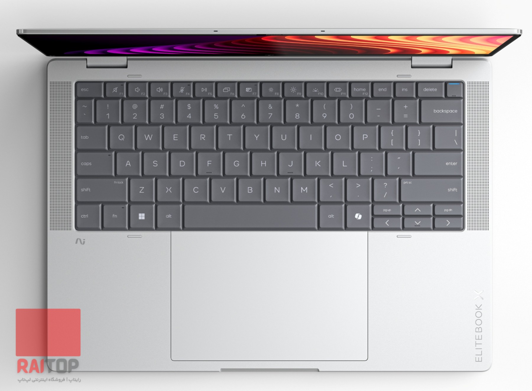 لپ تاپ 14 اینچی 2 در 1 HP مدل EliteBook X Flip G2i کیبرد نقره ای