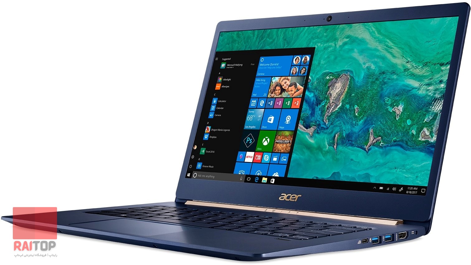 لپ تاپ 14 اینچی Acer مدل Swift 5 Pro SF514 رخ راست