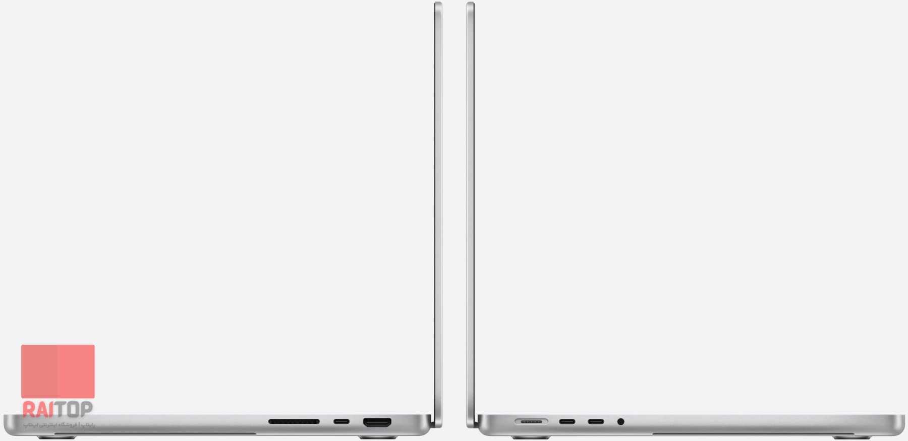 لپ تاپ 14 اینچی اپل Apple مدل MacBook Pro (2023) M3 چپ و راست نقره ای