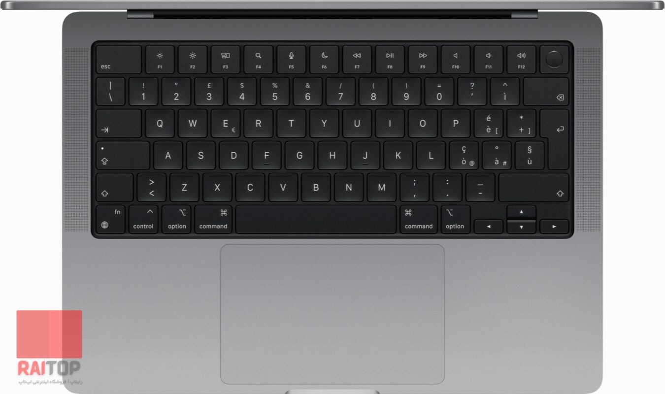 لپ تاپ 14 اینچی اپل Apple مدل MacBook Pro (2023) M3 کیبرد خاکستری