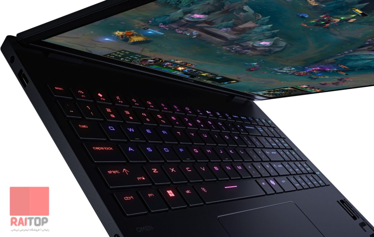 لپ تاپ 15 اینچی گیمینگ HP مدل HyperX OMEN 15-ga0 رخ چپ کیبرد