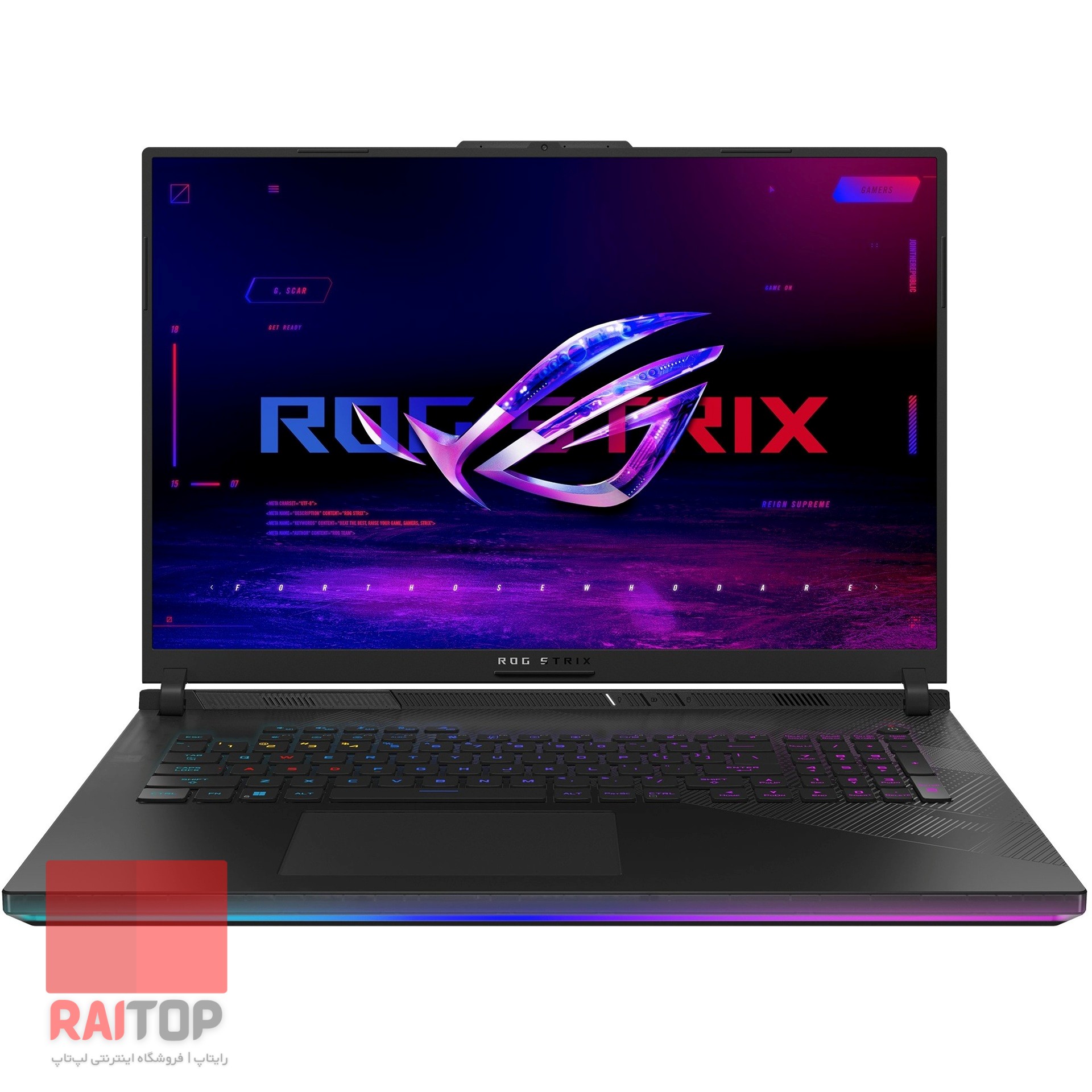 لپ تاپ 18 اینچی ASUS مدل ROG Strix SCAR 18 (2024) G834 مقابل
