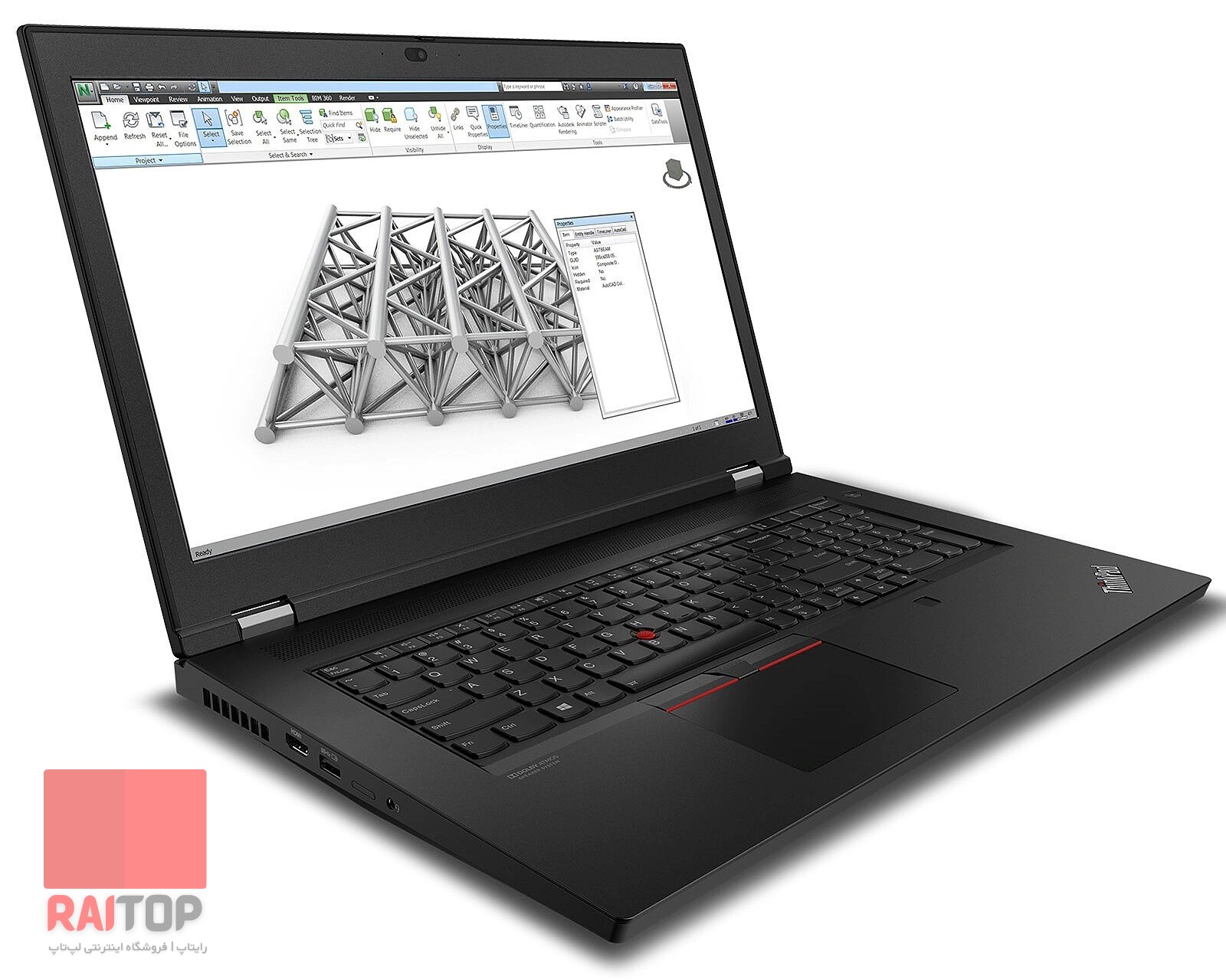 لپ تاپ Lenovo مدل ThinkPad P17 Gen 1 رخ چپ